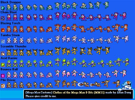 mega man 11 sprites|Custom / Edited .